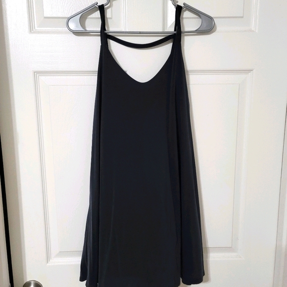 dark grey shift dress